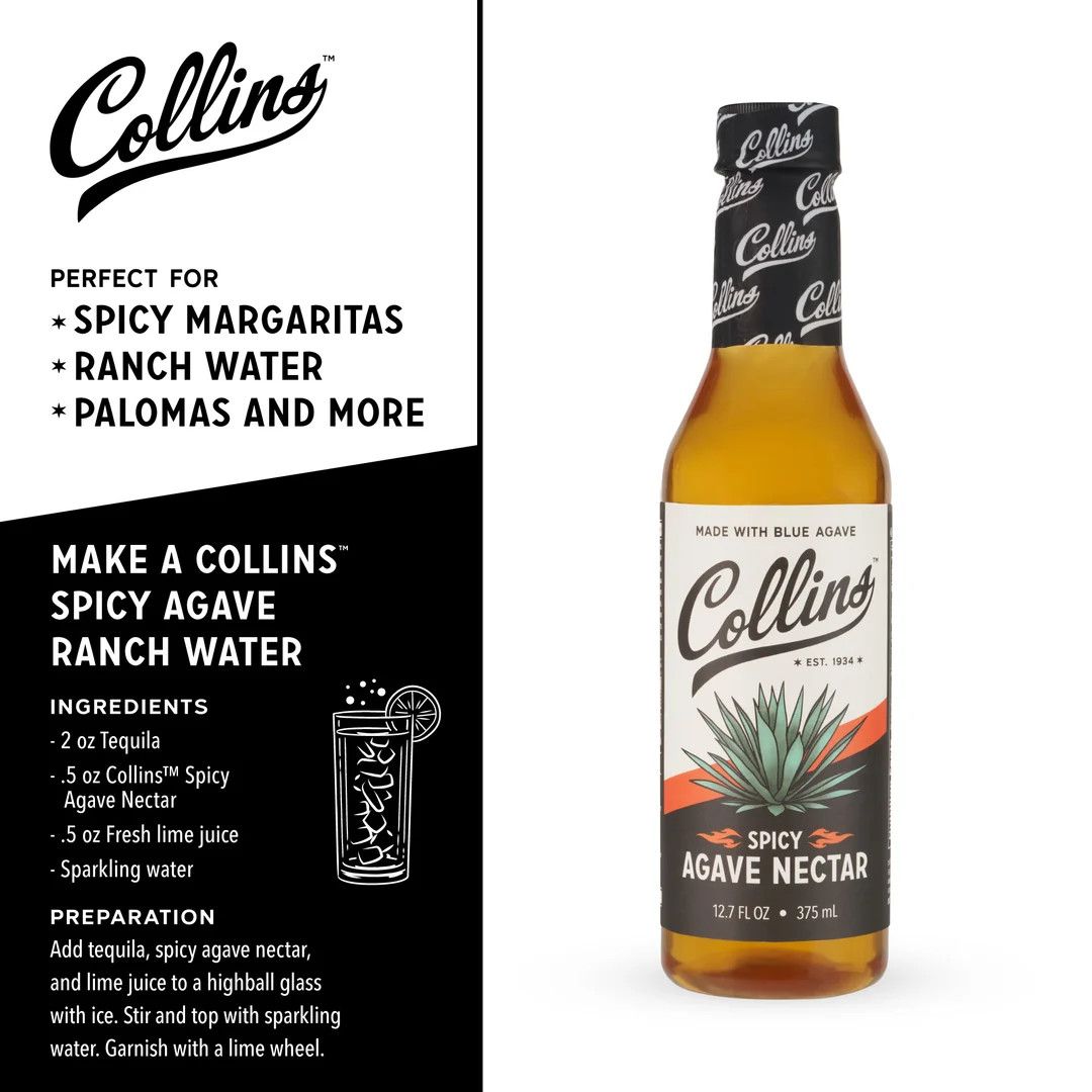 Collins Spicy Agave Nectar 12.7 oz