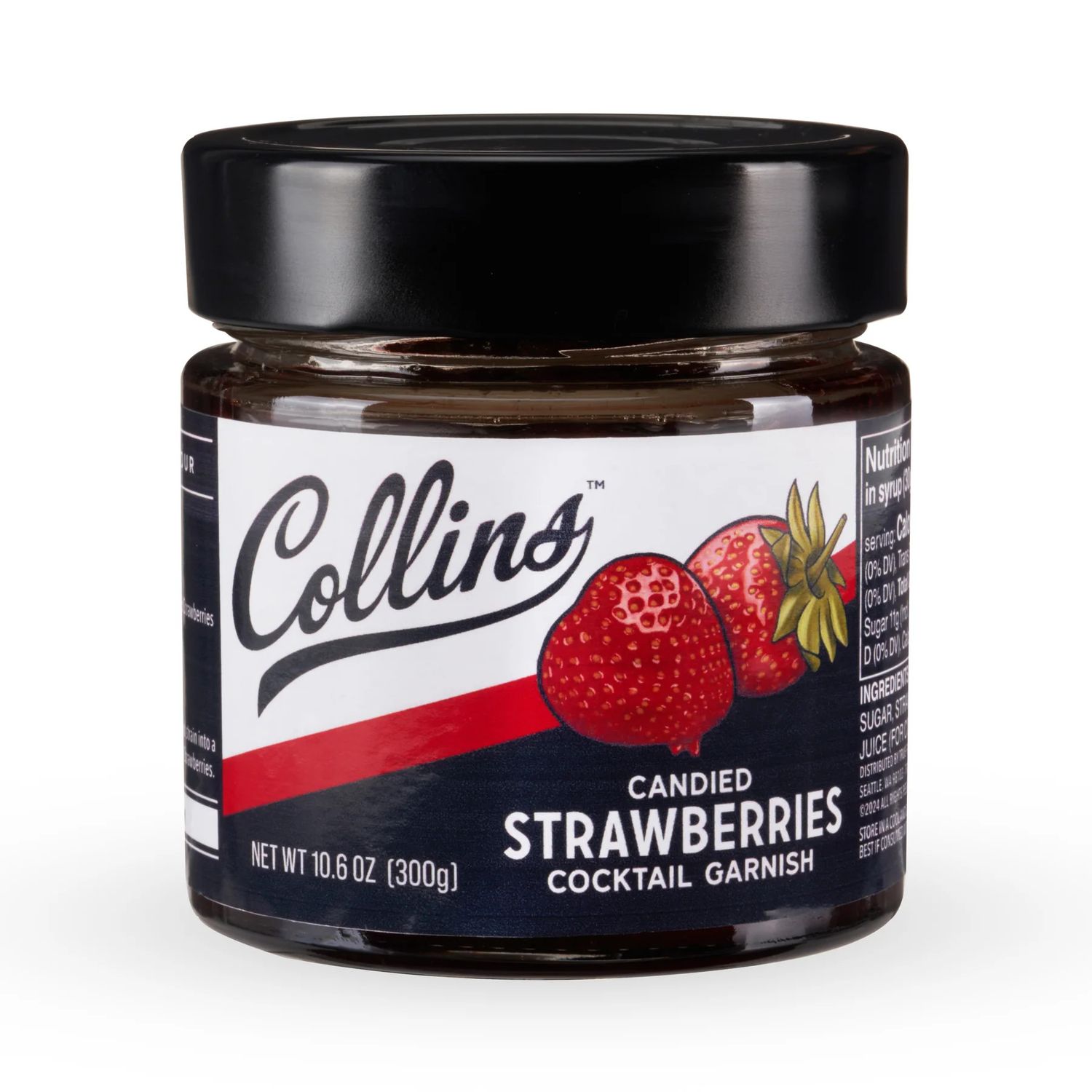 Collins Candied Strawberries in Syrup 10.6oz