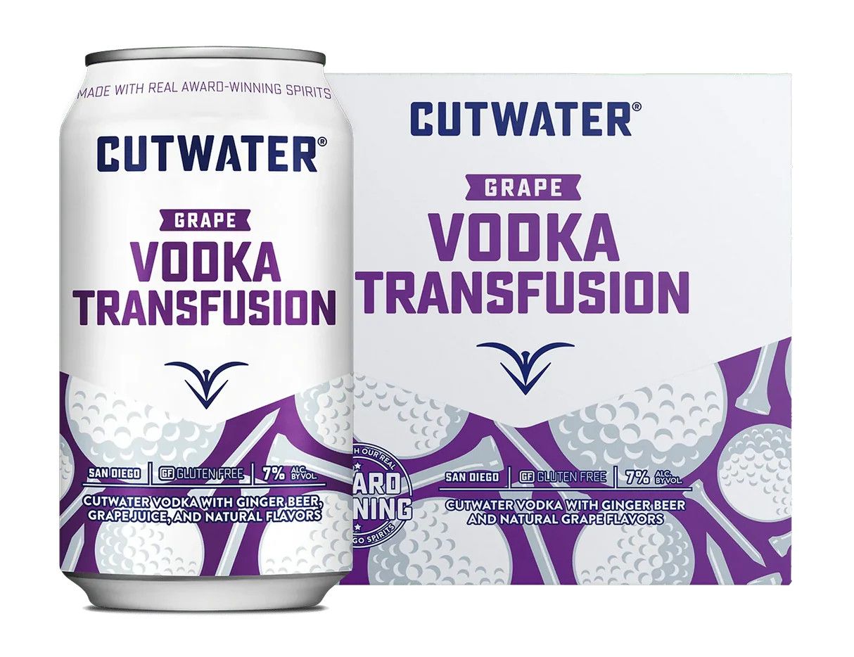 Cutwater Cocktail Vodka Transfusion 14Proof 4pk 12oz Cans