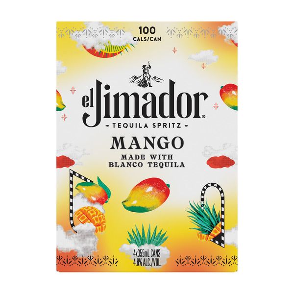 El Jimador RTD Mango Tequila Seltzer 9.60Proof  4pk 12oz Cans