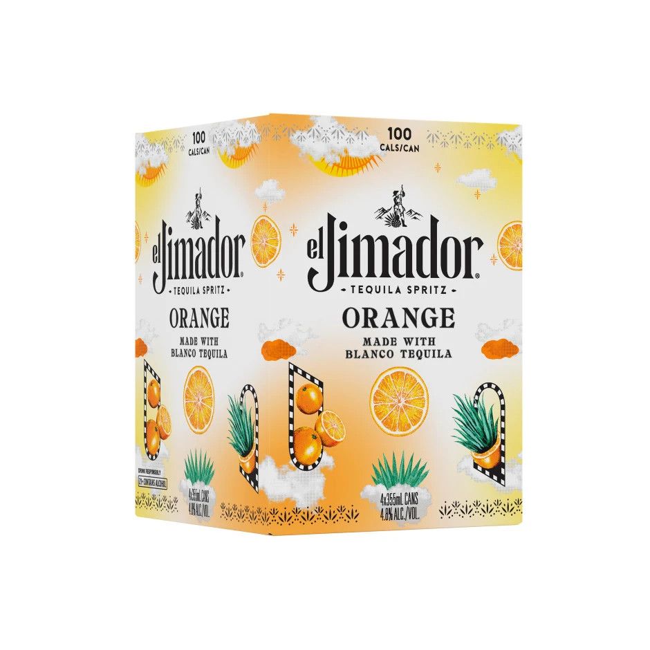El Jimador RTD Orange Tequila Seltzer 9.60Proof  4pk 12oz Cans