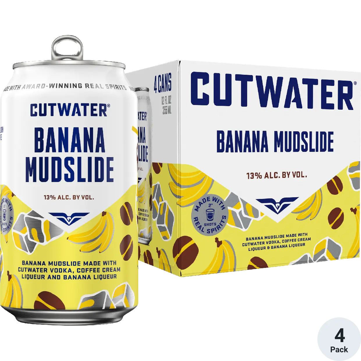 Cutwater Cocktail Banana Mudslide 20Proof 4pk 12oz Cans