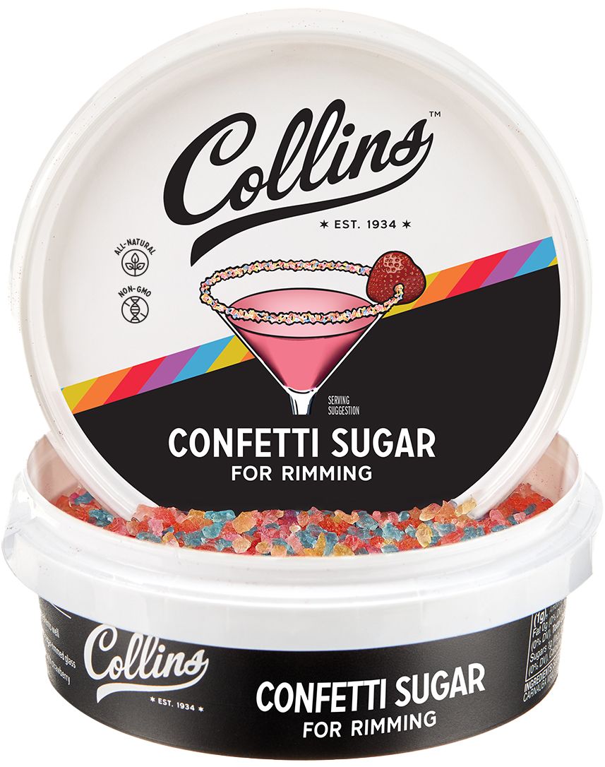 Collins Confetti Rimming Sugar 4 oz