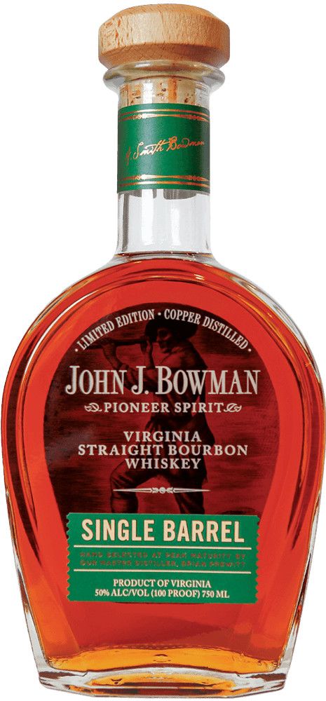 John J. Bowman Straight Bourbon Single Barrel 100Proof 750ml