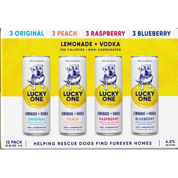 Lucky One RTD Lemonade + Vodka Combo 12pk 12oz cans