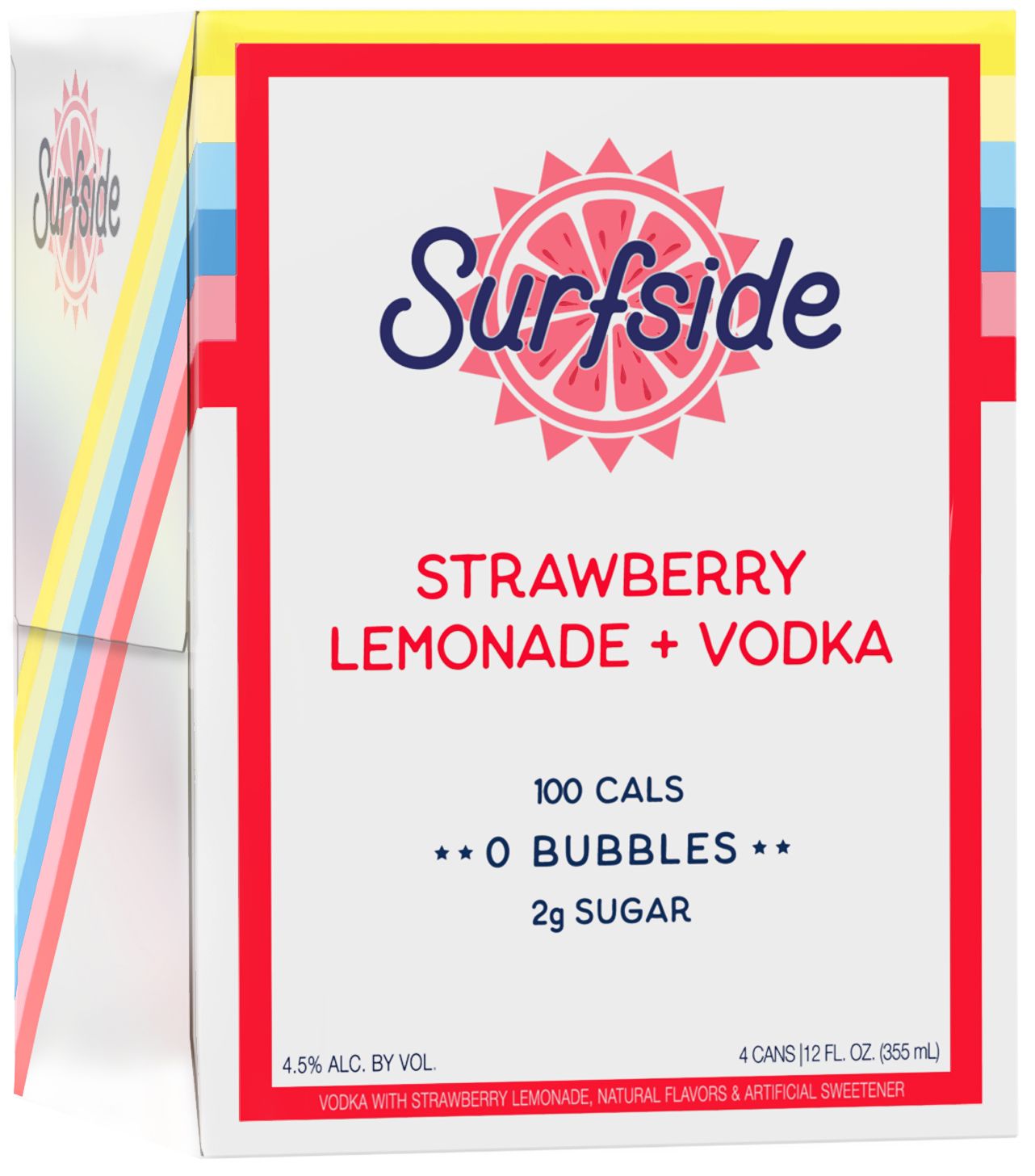 Surfside RTD Strawberry Lemonade Vodka 4pk 12oz cans