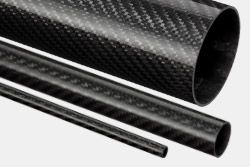 Woven Finish Roll Wrapped Carbon Fibre Tubes