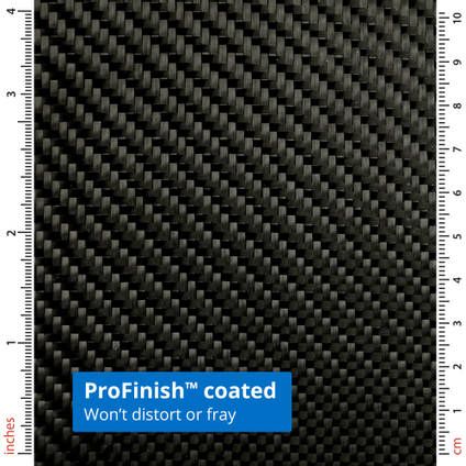 210g ProFinish 2x2 Twill 3k Carbon Fibre Cloth (1000mm)