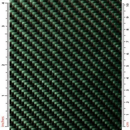 210g Green 2x2 Twill 3k Carbon Fibre Cloth (1000mm)