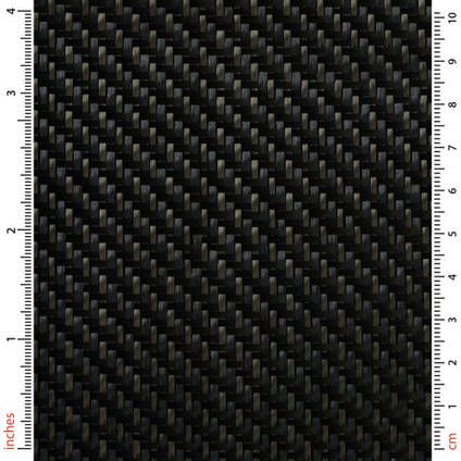 200g 2x2 Twill Carbon Black Twaron Cloth (1000mm)
