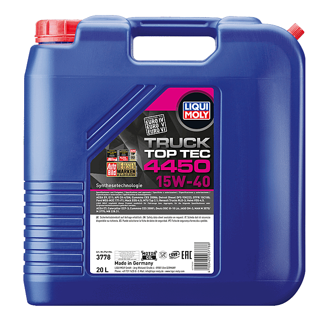 15w-40 Truck TOP TEC 4450 20L