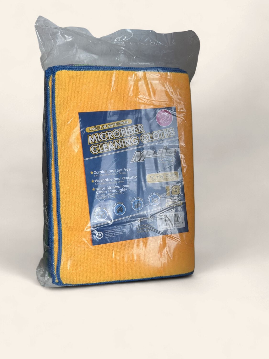 MICROFIBER CLEANING CLOTHS 18 PCS