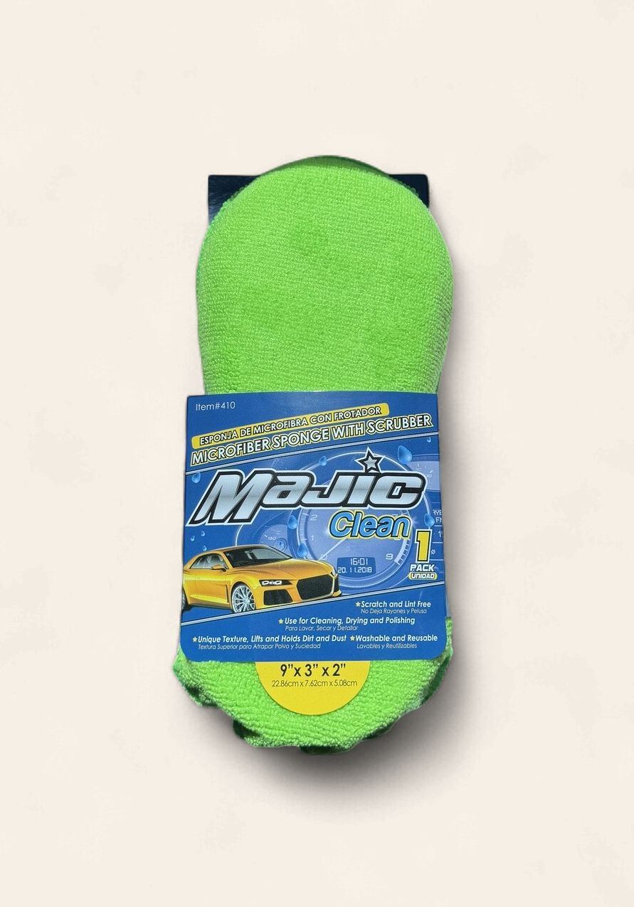 Microfiber Sponge With Scrubber