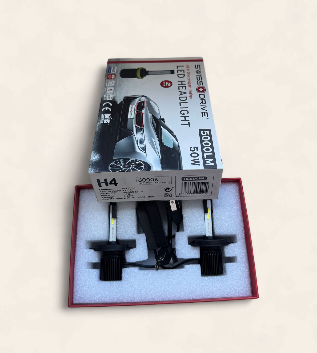 Swiss Drive Led H/Light 5000LM H4