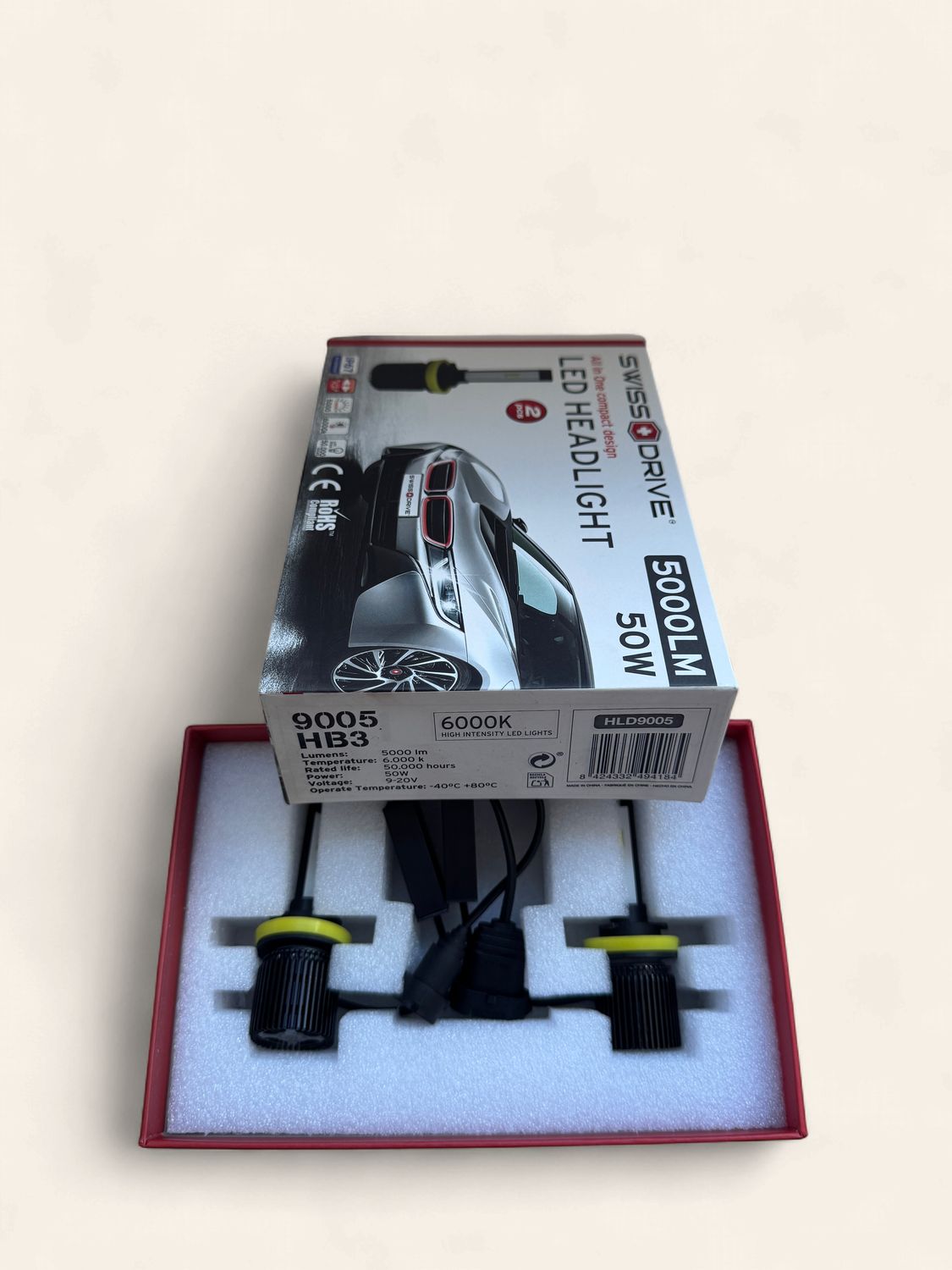 Swiss Drive Led HeadLight 5000LM 900 HB3