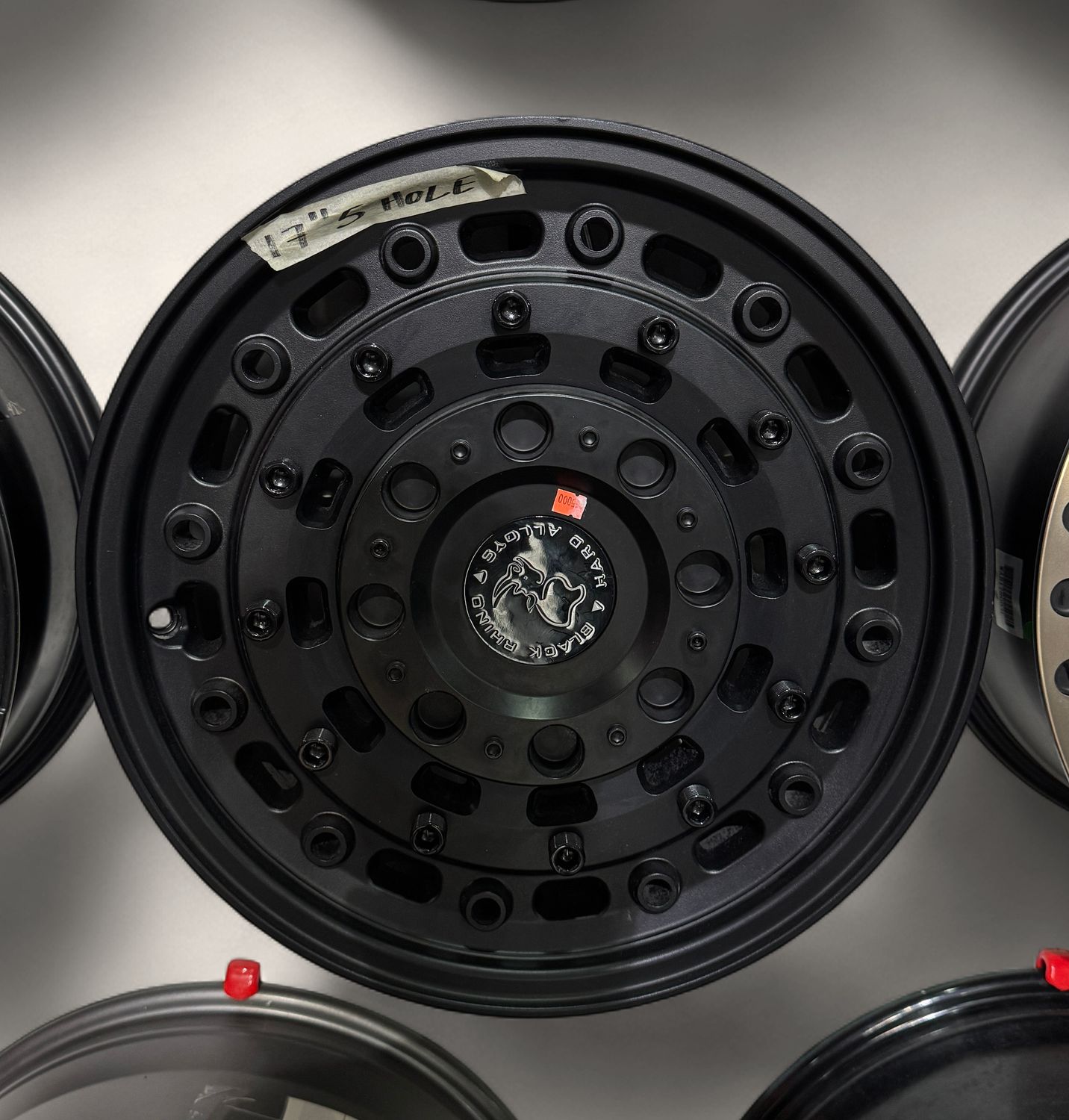 Black Rhino 17x8 5x114 Textured Matte Black