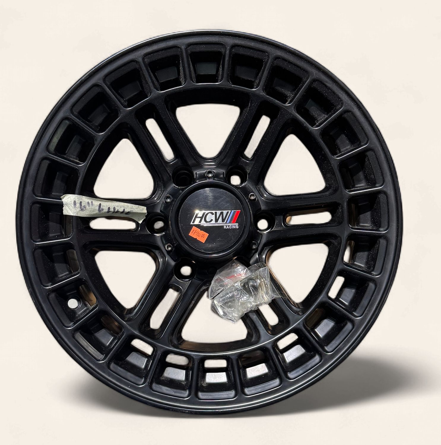 16CPL-G03A Matte Black 16x8 6x139