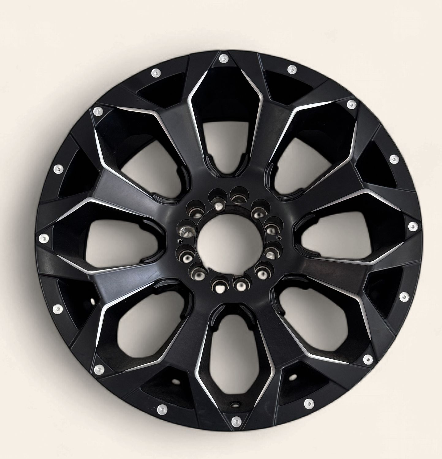Black 8 Spoke 20x9 6h