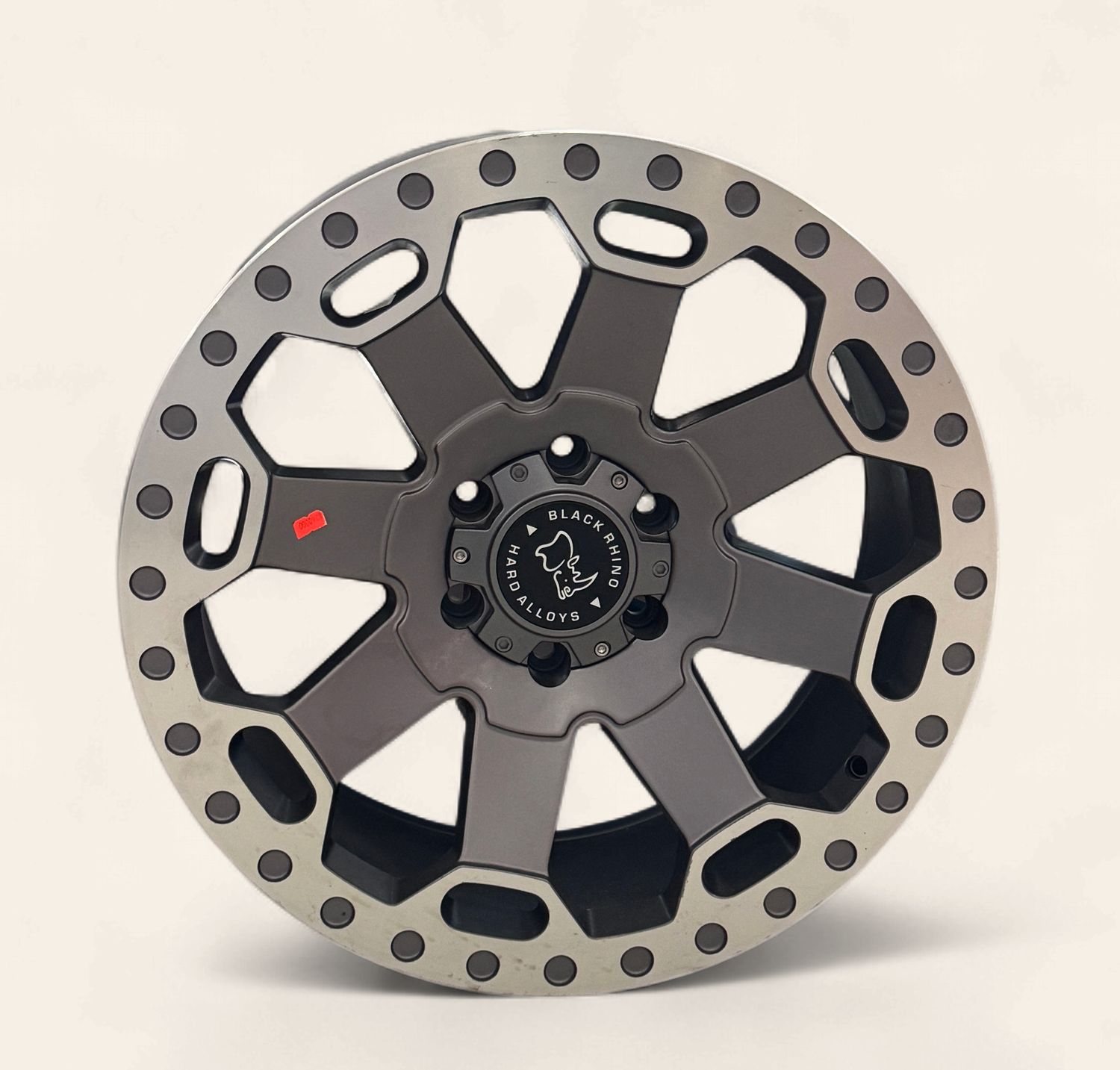 Black Rhino Grey &amp; Silver 8 Spoke 20x9 6h