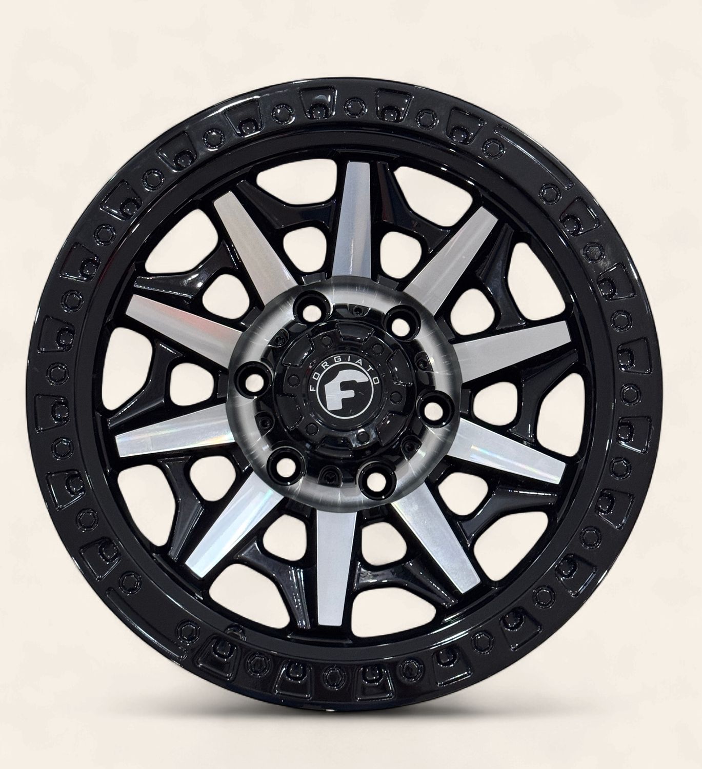 Forgiato Black And Silver 16x9 6x5.5