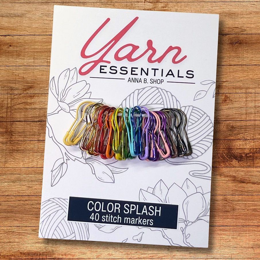 ABS Stitch Markers - Color Splash Bulb