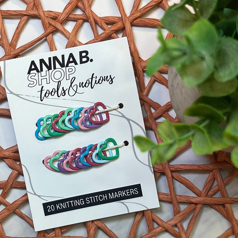 ABS Stitch Markers - Closed Hearts