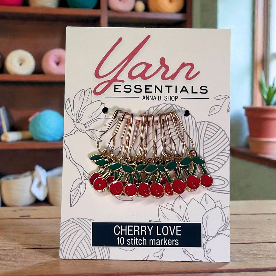 ABS Stitch Markers - Red Cherries