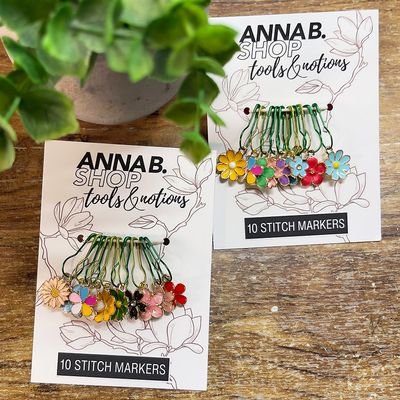 ABS Stitch Markers - Flower Garden