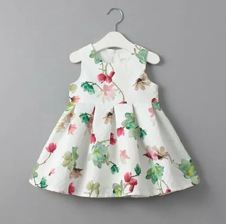Floral Sleeveless Toddler Dress – Made to Order – OEM/ODM Available
