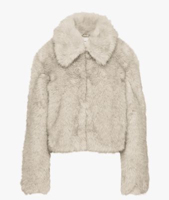 Premium Faux Fur Jacket – Beige | XS–L