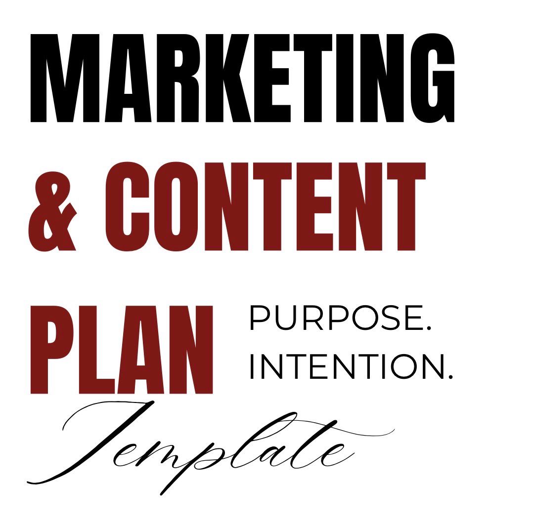 Marketing &amp; Content Plan Template