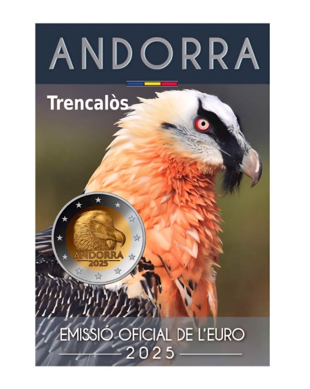 Coincard 2 euro Andorra 2025 - Quebrantahuesos Coincard 2 euro Andorra 2025 - Quebrantahuesos