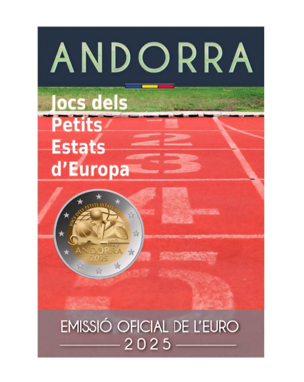 Coincard 2 euro Andorra 2025 - Juegos de los Pequeños Estados de Europa Coincard 2 euro Andorra 2025 - Juegos de los Pequeños Estados de Europa