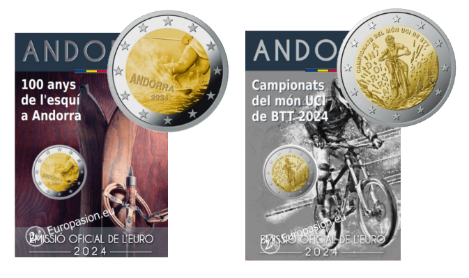 Pareja 2 euro Coincard Andorra 2024