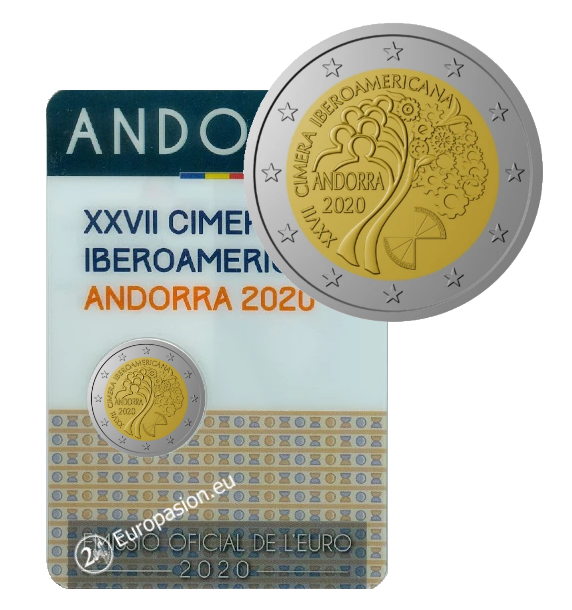 Coincard 2 euro Andorra 2020 - XXVII Cumbre Iberoamericana Coincard 2 euro Andorra 2020 - XXVII Cumbre Iberoamericana