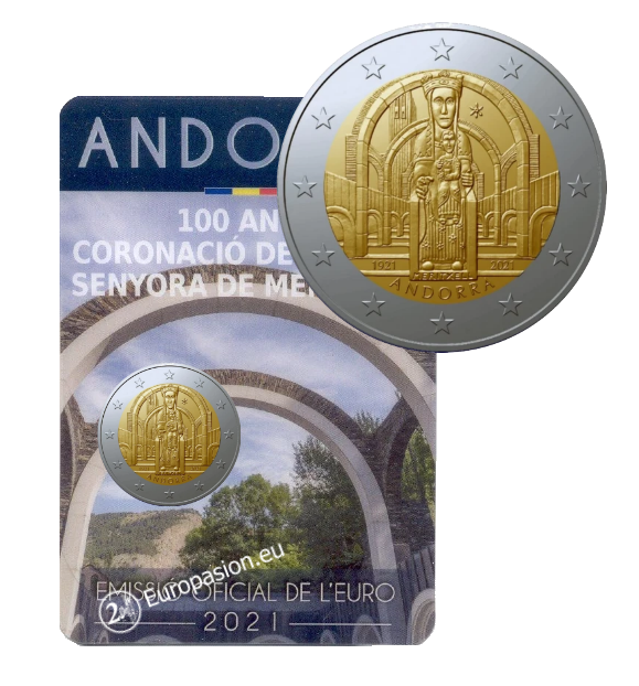 Coincard 2 euro Andorra 2021 - Nuestra Señora de Meritxell