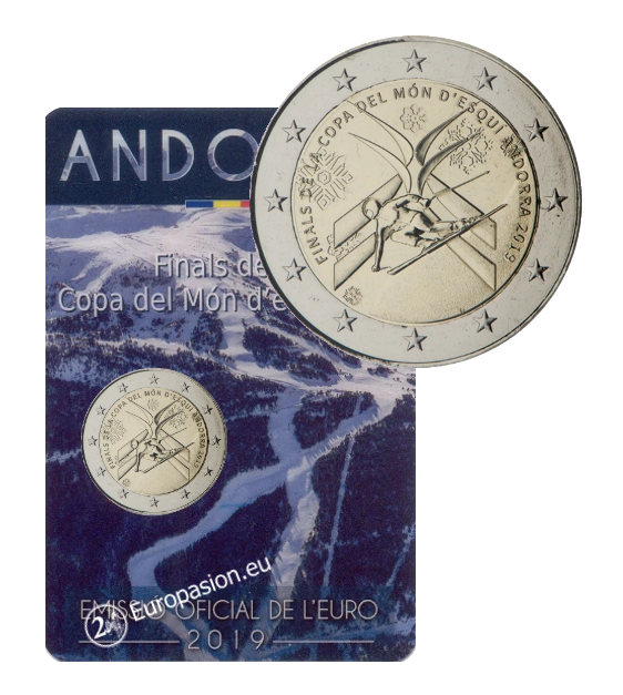 Coincard 2 euro Andorra 2019 - Copa del Mundo de Esquí Coincard 2 euro Andorra 2019 - Copa del Mundo de Esquí