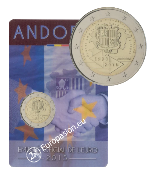 Coincard 2 euro Andorra 2015 -  Acuerdo Aduanero con la UE