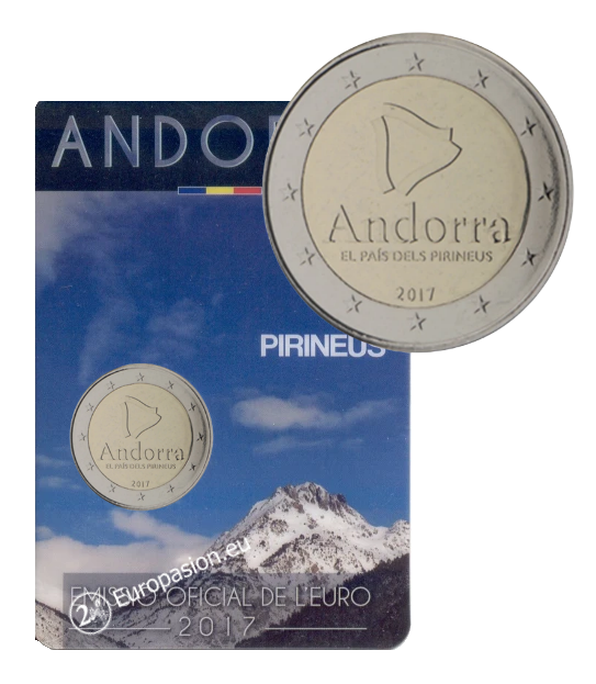 Coincard 2 euro Andorra 2017 -  El País de los Pirineos