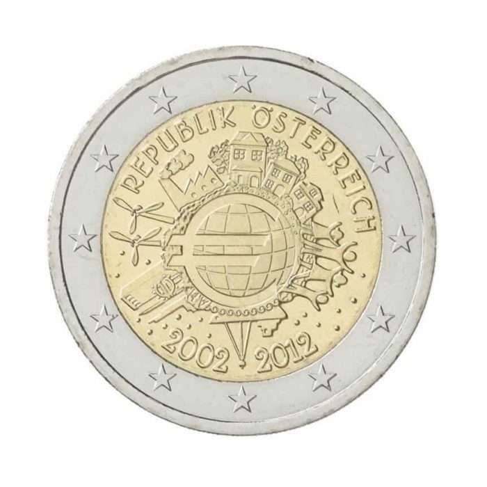 UNC 2 euro Austria 2012 - Bandera de la Unión Europea