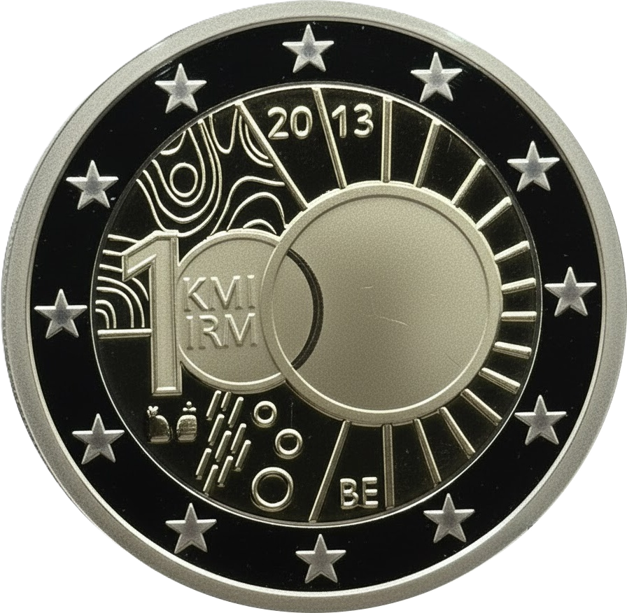 Proof 2 euro Belgica 2013 - Instituto de Metereología