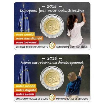 Coincard 2 euro Belgica 2015 - Año Europeo del Desarrollo