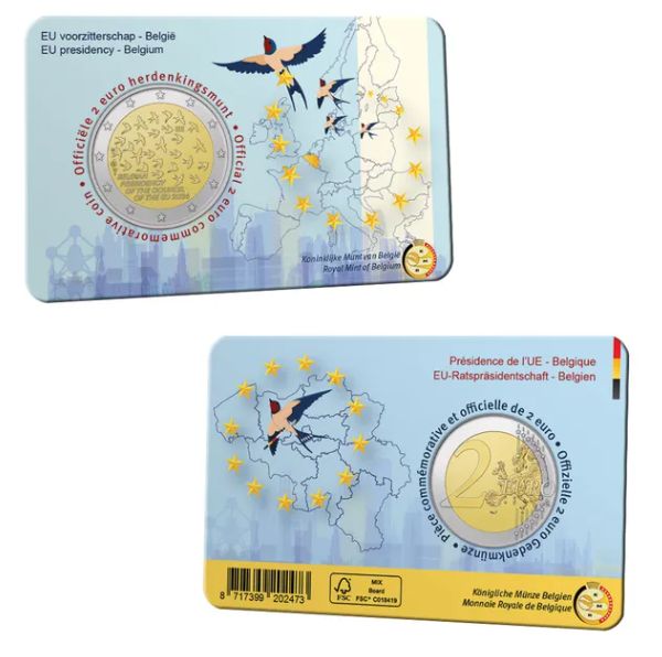 Coincard 2 euro Belgica 2024 - Presidencia Europea