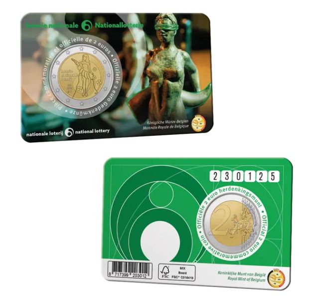 Coincard 2 euro Belgica 2025 - Loteria
