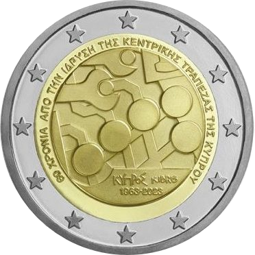UNC 2 euro Chipre 2023 - Banco Central de Chipre UNC 2 euro Chipre 2023 - Banco Central de Chipre