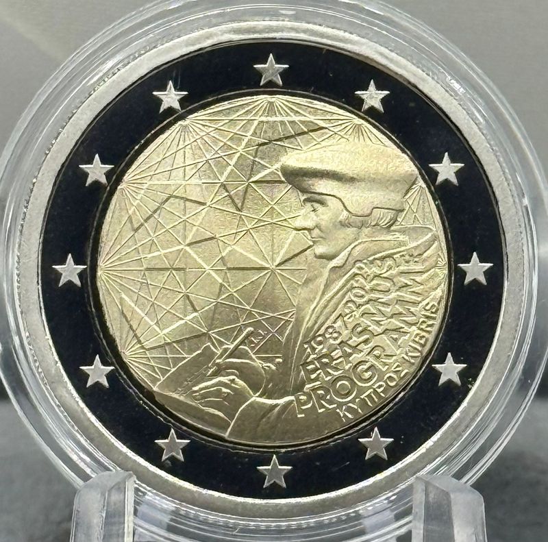 Proof 2 euro Chipre 2022 - Programa Erasmus