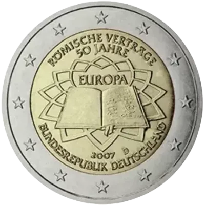 UNC 2 euro Alemania 2007 - Tratado de Roma
