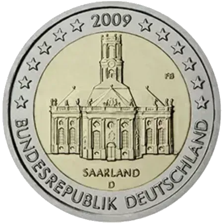 UNC 2 euro Alemania 2009 - Saarland