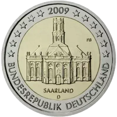 UNC 2 euro Alemania 2009 - Saarland UNC 2 euro Alemania 2009 - Saarland