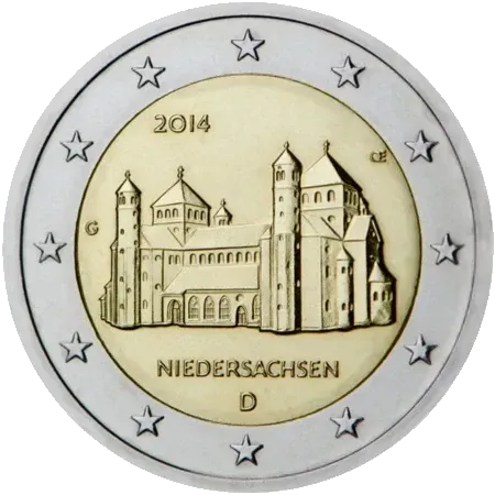 UNC 2 euro Alemania 2014 - Niedersachsen - Ceca D UNC 2 euro Alemania 2014 - Niedersachsen - Ceca D